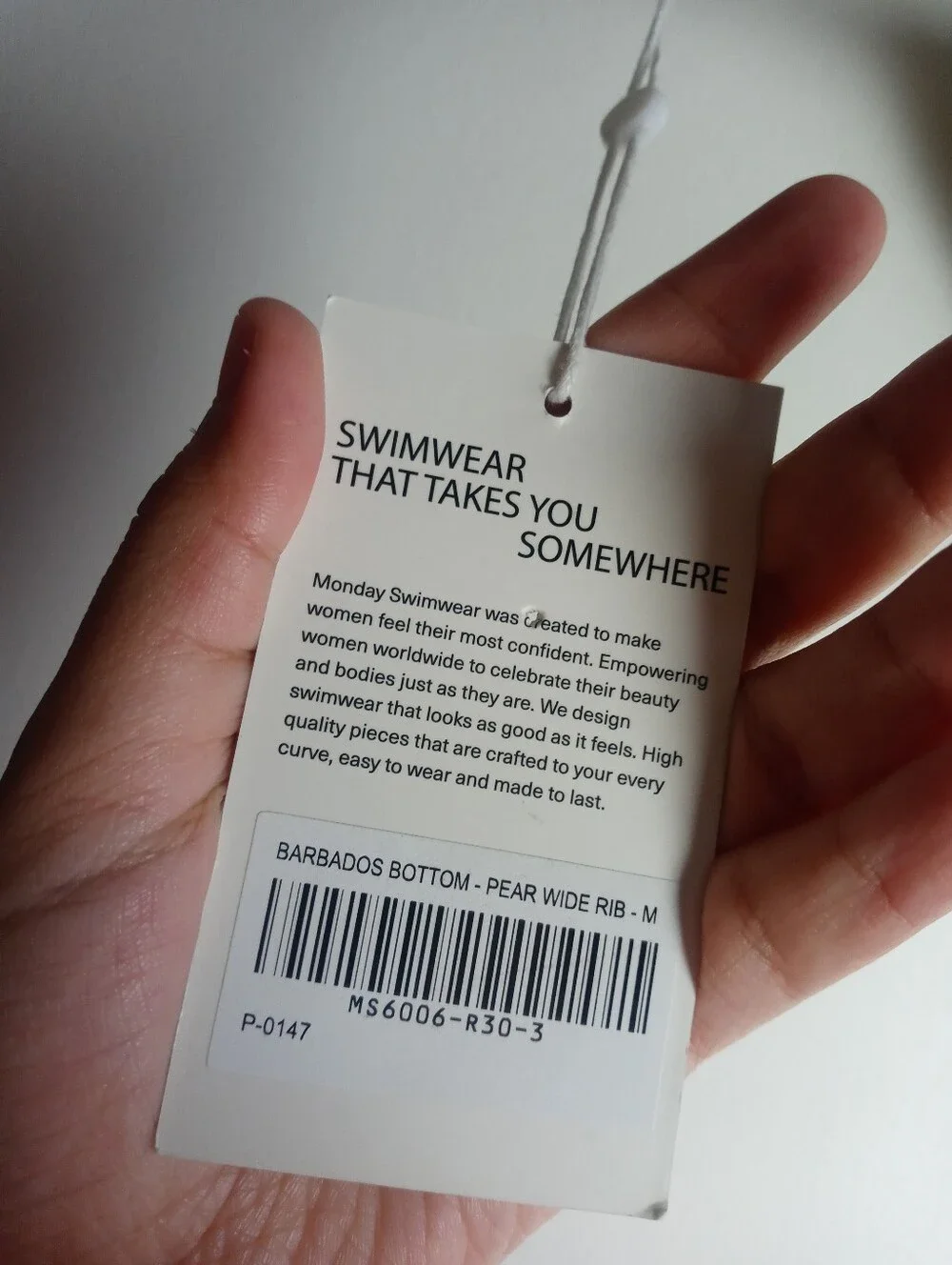 Monday Swimwear new tag